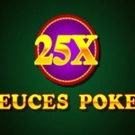 25x Deuces Poker slot icon by iSoftBet, available at Catspins Casino