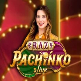 Official Live Casino logo: Crazy Pachinko by Evolution at Catspins Casino