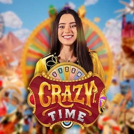Crazy Time logo by Evolution at Catspins CasinoCrazy Time