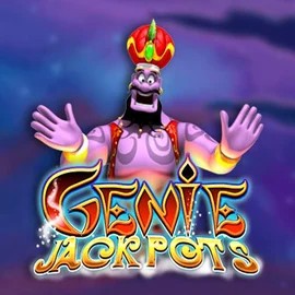 Genie Jackpots online game logo by Blueprint Gaming on catspinss.de