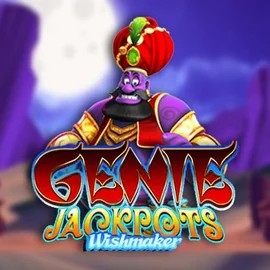 Genie Jackpots Wishmaker slot logo by Blueprint Gaming at Catspins Casino