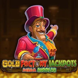 Enjoy Gold Factory Jackpots Mega Moolah by Aurum Signature Studios – logo hosted on catspinss.de