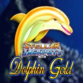 Dolphin Gold with Stellar Jackpots slot visual from Lightning Box Game available on catspinss.de