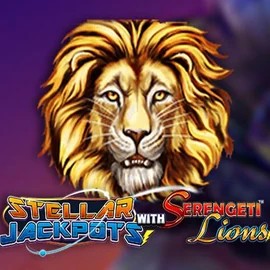 Stellar Jackpots with Serengeti Lions logo – Jackpots by Lightning Box Game at Catspins Casino