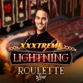 XXXtreme Lightning Roulette slot logo by Evolution at Catspins Casino